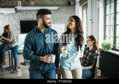 Portrait of architects having discussion in office Stock Photo