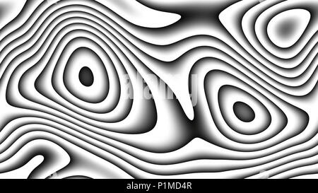 abstract curves - parametric curved lines and shapes 4k seamless background - illustration Stock Photo