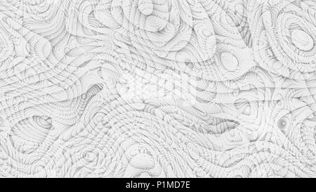 abstract curves - parametric curved lines and shapes 8k seamless background - illustration Stock Photo