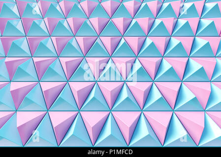 Abstract 3D minimalistic geometrical background of triangles Stock Photo
