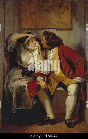 Leslie  Charles Robert - a Scene from Tristram Shandy (Uncle Toby and the Widow Wadman) 1 Stock Photo