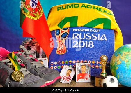 Fifa World Cup Russia 2018 photo concept Stock Photo