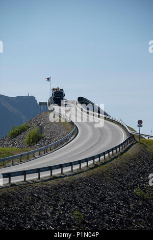 Storseisundet Bridge on the Atlantic coastal road, Norway. Stock Photo