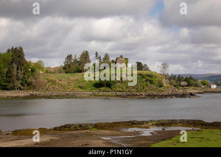 Aros Castle on the Isle of Mull, Scotland Stock Photo