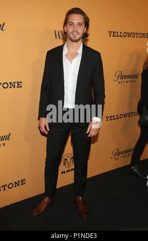 Los Angeles, California, USA. 11th June, 2018. 11 June 2018 - Los Angeles, California - Luke Grimes. ''Yellowstone'' World Premiere held at Paramount Studios. Photo Credit: F. Sadou/AdMedia Credit: F. Sadou/AdMedia/ZUMA Wire/Alamy Live News Stock Photo