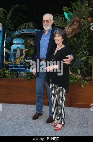 Los Angeles, Ca, USA. 12th June, 2018. James Cromwell, Anna Stuart, at Jurassic World: Fallen Kingdom Premiere at Walt Disney Concert Hall, Los Angeles Music Center in Los Angeles, California on June 12, 2018. Credit: Faye Sadou/Media Punch/Alamy Live News Stock Photo