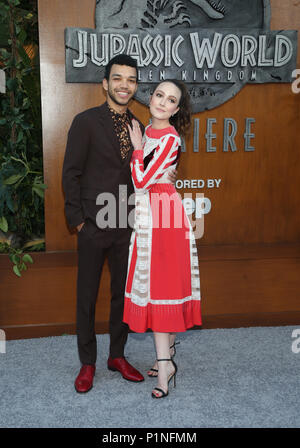 Justice Smith, Raffaella Meloni at the Premiere of Universal Pictures