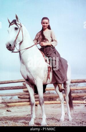 Original Film Title: THE UNFORGIVEN.  English Title: THE UNFORGIVEN.  Film Director: JOHN HUSTON.  Year: 1960.  Stars: AUDREY HEPBURN. Credit: HECHT-HILL-LANCASTER/UNITED ARTISTS / Album Stock Photo