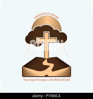 Religious Christian Logo Stock Vector