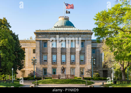 RALEIGH, NC - APRIL 17, 2018: North Carolina Capitol Building in Raleigh Stock Photo