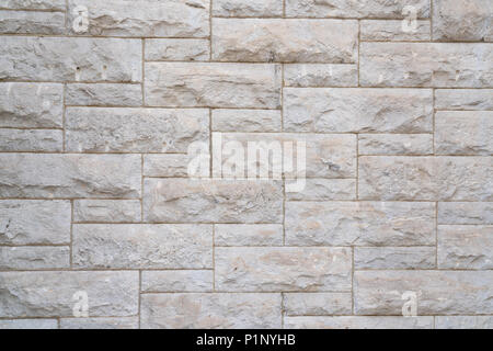 Limestone Block Wall Background Stock Photo