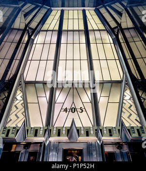 NEW YORK CITY, NY - JULY 14th 2017: Entrance of the Chrysler Building in Manhattan New York Stock Photo