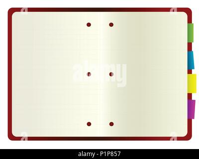 notepad notebook Stock Vector