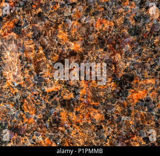 Granite surface; Stanstead, Quebec, Canada Stock Photo