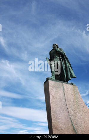 Statue of Leif Erikson, Reykjavik, Iceland Stock Photo