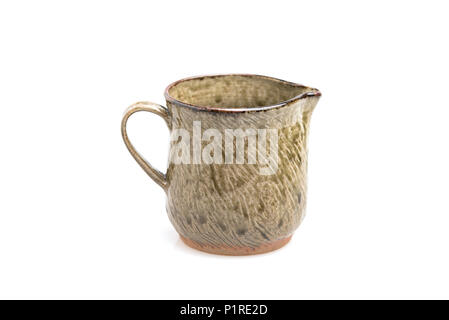 ceramic coffee dripper pot isolated on white Stock Photo