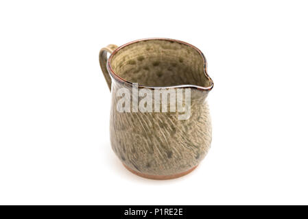 ceramic coffee dripper pot isolated on white Stock Photo