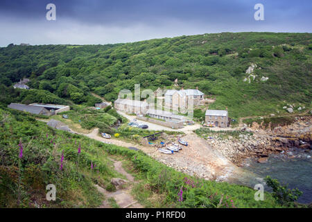 Penberth Cove, Cornwall UK, Location for BBC Poldark TV Series Stock Photo