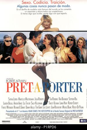 Original Film Title: PRÊT-À-PORTER.  English Title: PRÊT-À-PORTER.  Film Director: ROBERT ALTMAN.  Year: 1994. Copyright: Editorial inside use only. This is a publicly distributed handout. Access rights only, no license of copyright provided. Mandatory authorization to Visual Icon (www.visual-icon.com) is required for the reproduction of this image. Credit: MIRAMAX / Album Stock Photo