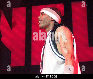 ATLANTA, GA - JULY 28: Rapper Nelly performs during the TRL Total Request Live Tour stop at Philips Arena in Atlanta on July 28, 2001. CREDIT: Chris McKay / MediaPunch Stock Photo