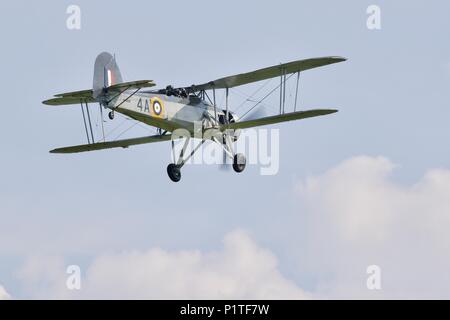 Fairey Swordfish W5856 owned by the Royal Navy Historic Flight - design by the Fairey Aviation Company for the Fleet Air Arm as a torpedo bomber Stock Photo