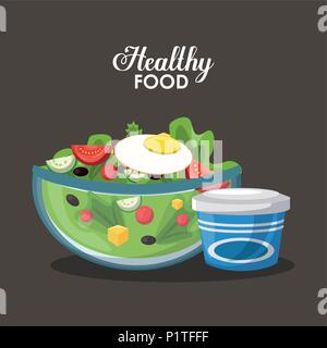 Healthy food concept Stock Vector
