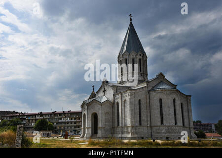 Cathedral of St. Ghazanchetsots, Shushi, Nagorno Karabakh, Artsakh republic Stock Photo