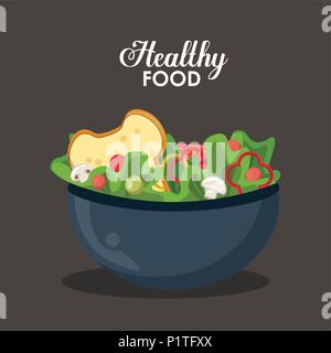 Healthy food concept Stock Vector