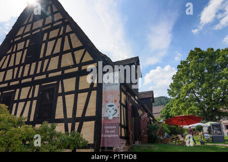 Calw: district Hirsau: ruins of Monastery of St. Peter and St. Paul, cafe in Germany, Baden-Württemberg, Schwarzwald, Black Forest Stock Photo