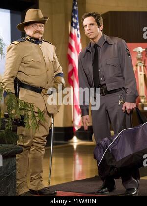 NIGHT AT THE MUSEUM, Robin Williams as Theodore Roosevelt, Ben Stiller ...