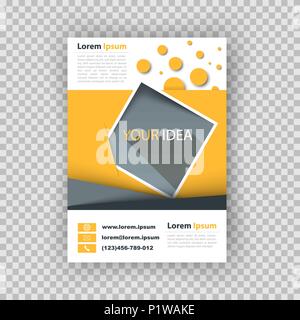 Paper banner - business infographic. Stock Vector