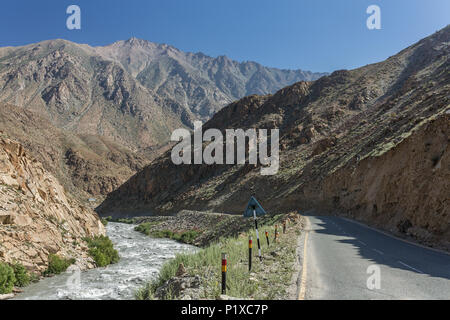 Srinagar - Kargil road in Jammu and Kashmir state in Northern India Stock Photo