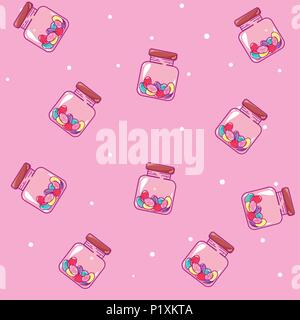 Imprimir Candy pattern background Stock Vector
