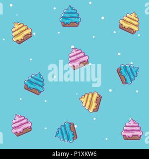 Imprimir Candy pattern background Stock Vector