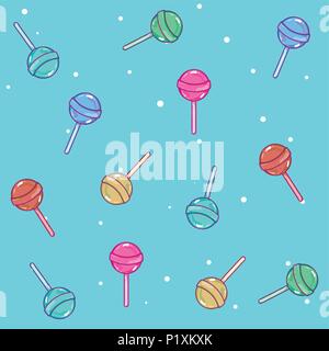 Imprimir Candy pattern background Stock Vector