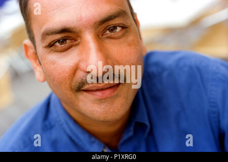 Cricketer Ravi Shastri at the Rose Bowl in Hampshire Stock Photo