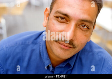 Cricketer Ravi Shastri at the Rose Bowl in Hampshire Stock Photo