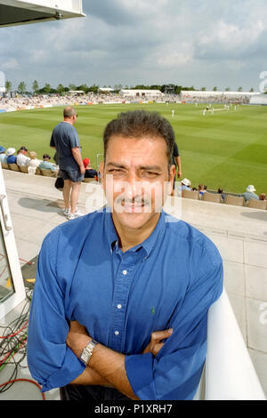 Cricketer Ravi Shastri at the Rose Bowl in Hampshire Stock Photo