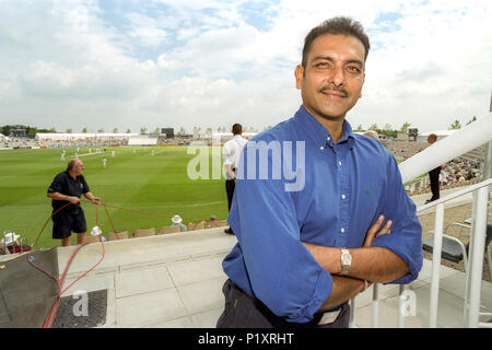 Cricketer Ravi Shastri at the Rose Bowl in Hampshire Stock Photo