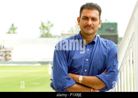 Cricketer Ravi Shastri at the Rose Bowl in Hampshire Stock Photo