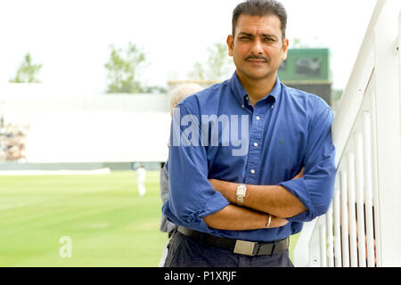 Cricketer Ravi Shastri at the Rose Bowl in Hampshire Stock Photo