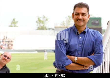 Cricketer Ravi Shastri at the Rose Bowl in Hampshire Stock Photo