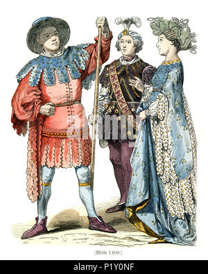 15th Century Noble women of Germany Stock Photo - Alamy