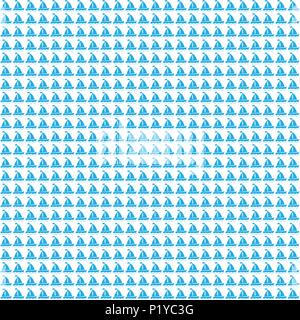 Square seamless sea pattern with white sailing ships on blue background.Seamless sea pattern with white sailing ships on blue background. Nautical bab Stock Vector