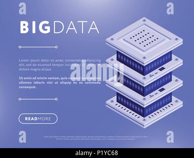 Big data element design in vector Stock Vector