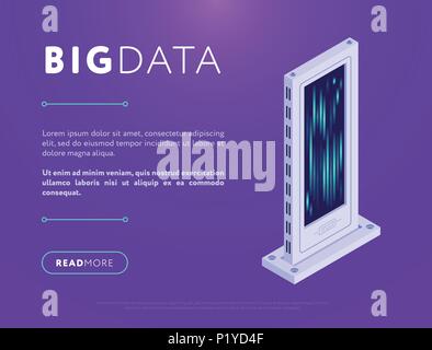 Creative web design about database network Stock Vector