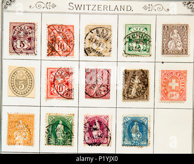 Collection of Old Postage Stamps from around The World Stock Photo - Alamy