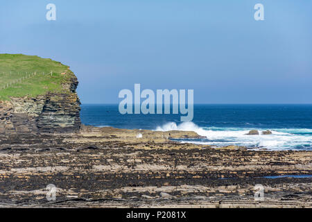 The Brough of Birsay Island, Birsay, Mainland, Orkney Islands, Northern Isles, Scotland, United Kingdom Stock Photo