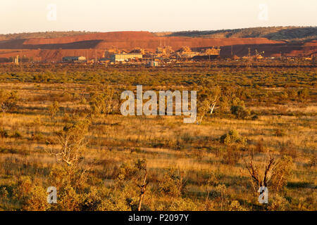 Marandoo iron ore mine site , Pilbara, Northwest Australia Stock Photo