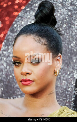 London, UK. 13th June 2018. Rihanna at European Premiere of Ocean’s 8 on Wednesday 13 June 2018 held at Cineworld Leicester Square, London. Pictured: Rihanna. Picture by Julie Edwards. Credit: Julie Edwards/Alamy Live News Stock Photo
